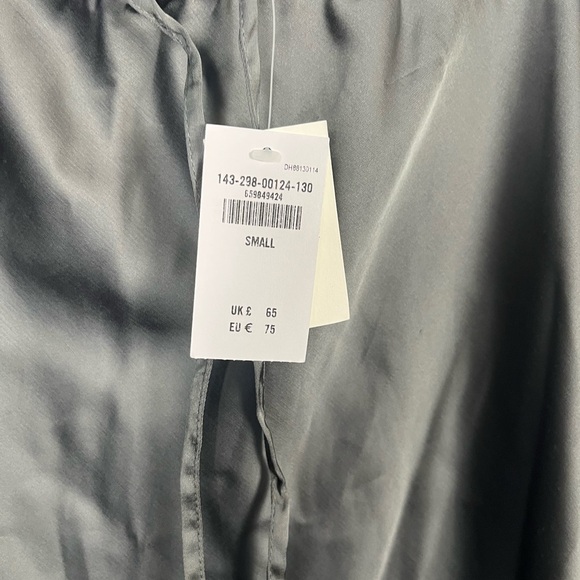 Abercrombie & fitch new Mid Rise Satin Maxi Skirt dark grey size small - Picture 6 of 8